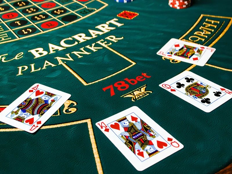 Bàn chơi Baccarat tại 789bet với các khu vực đặt cược rõ ràng
