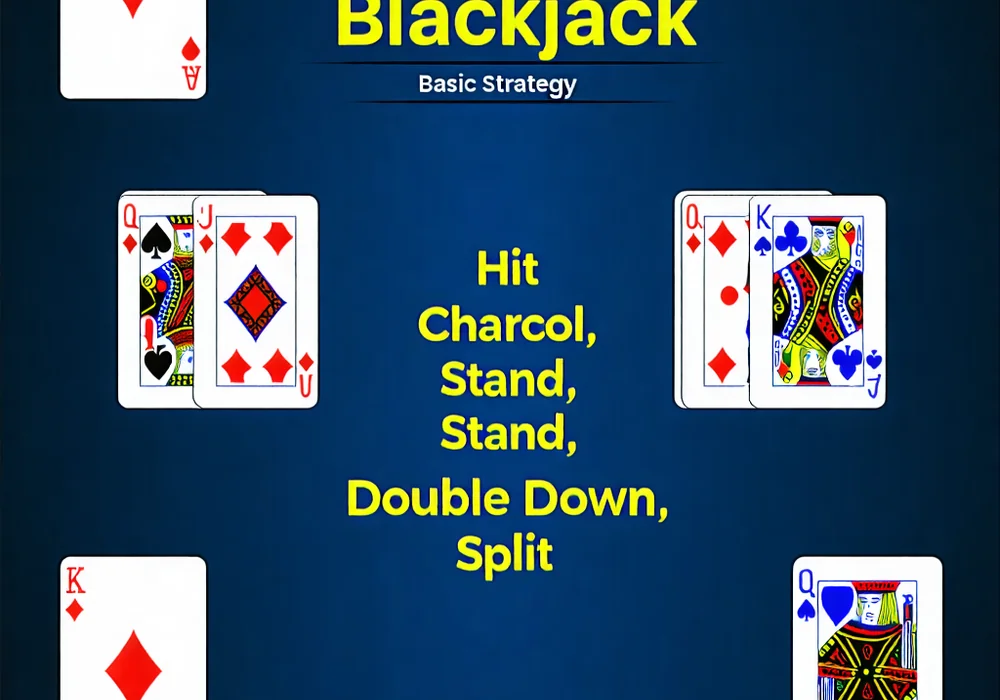 Bảng chiến lược cơ bản Blackjack hiển thị hành động tối ưu dựa trên bài của người chơi và bài ngửa của nhà cái