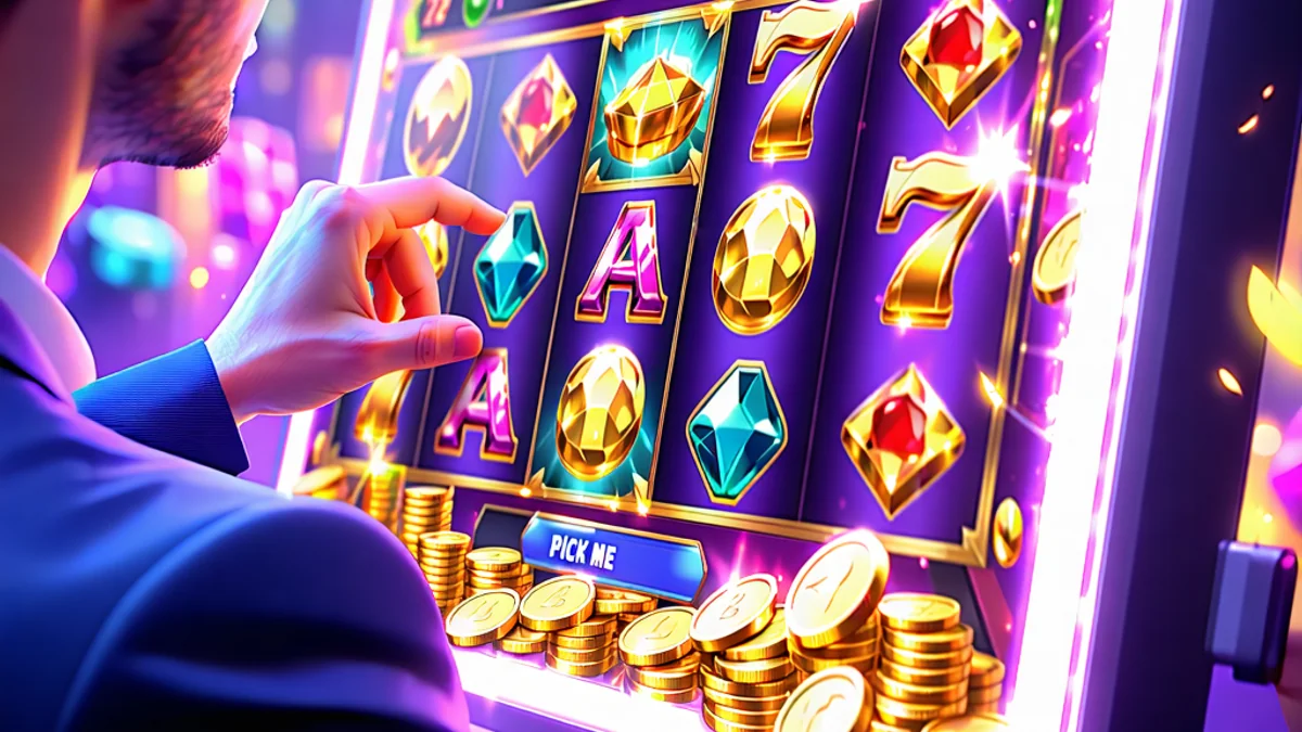 Người chơi đang tận dụng các tính năng thưởng trong Slot game