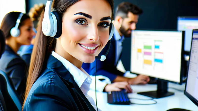 Hình ảnh nhân viên hỗ trợ khách hàng 789bet đang làm việc