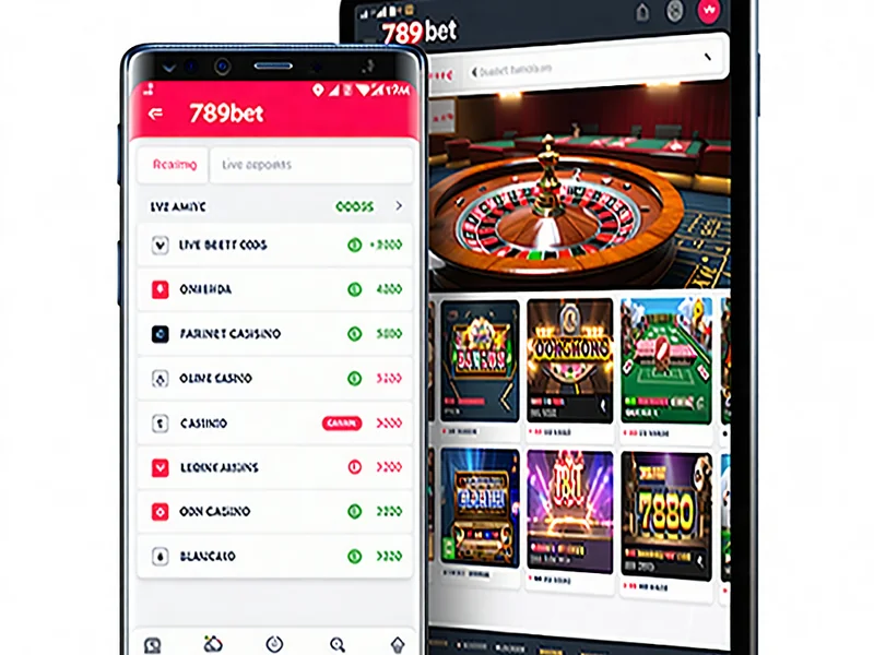 Hình ảnh điện thoại di động và máy tính bảng hiển thị giao diện ứng dụng hoặc website 789bet