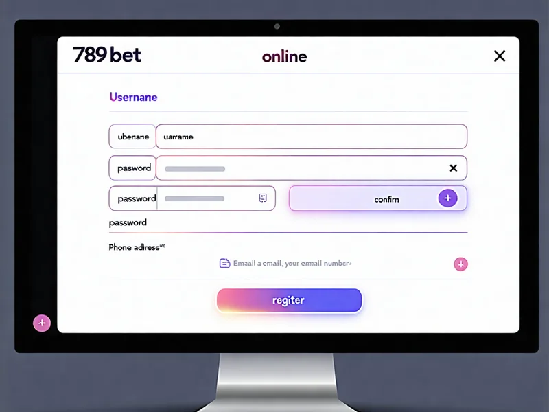 Giao diện đăng ký tài khoản 789bet với các trường thông tin cần điền và nút 'Đăng ký'