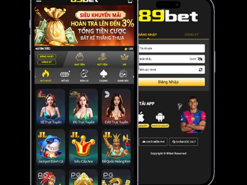 Giao diện đăng nhập 789bet