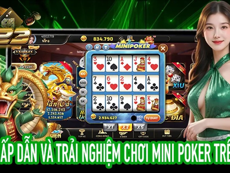 Hình ảnh bàn chơi Poker Texas Hold'em tại 789bet