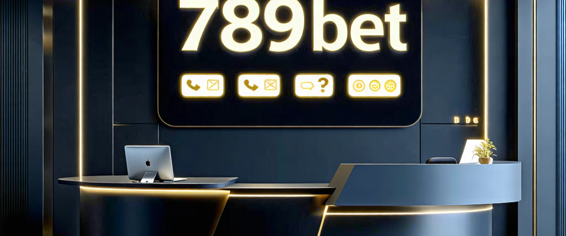 Hình ảnh nền Trung tâm trợ giúp 789bet với biểu tượng hỗ trợ khách hàng và các yếu tố cá cược trực tuyến