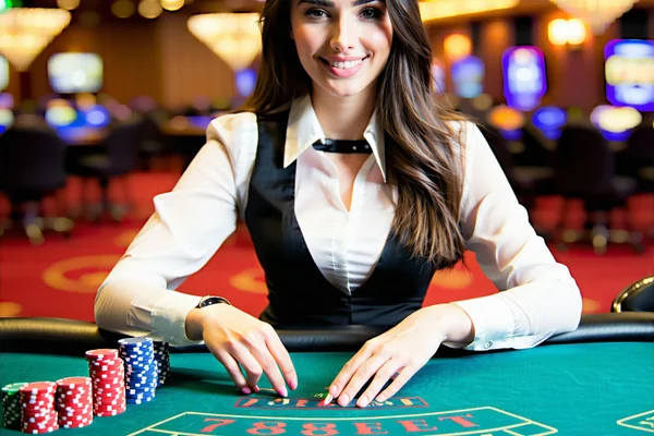 Người chia bài chuyên nghiệp và thân thiện tại 789bet Live Casino