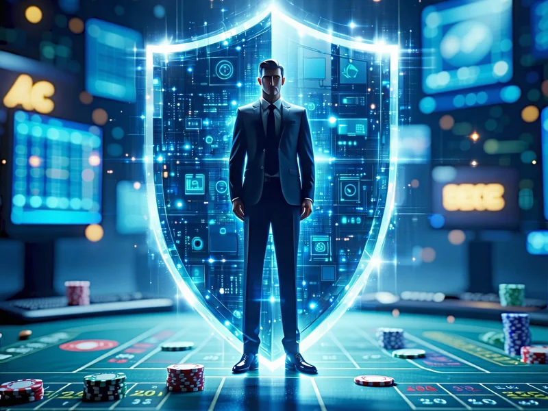 Hình ảnh tượng trưng cho việc bảo vệ trẻ em khỏi các hoạt động cờ bạc trực tuyến, có thể là một khóa bảo mật hoặc lá chắn.