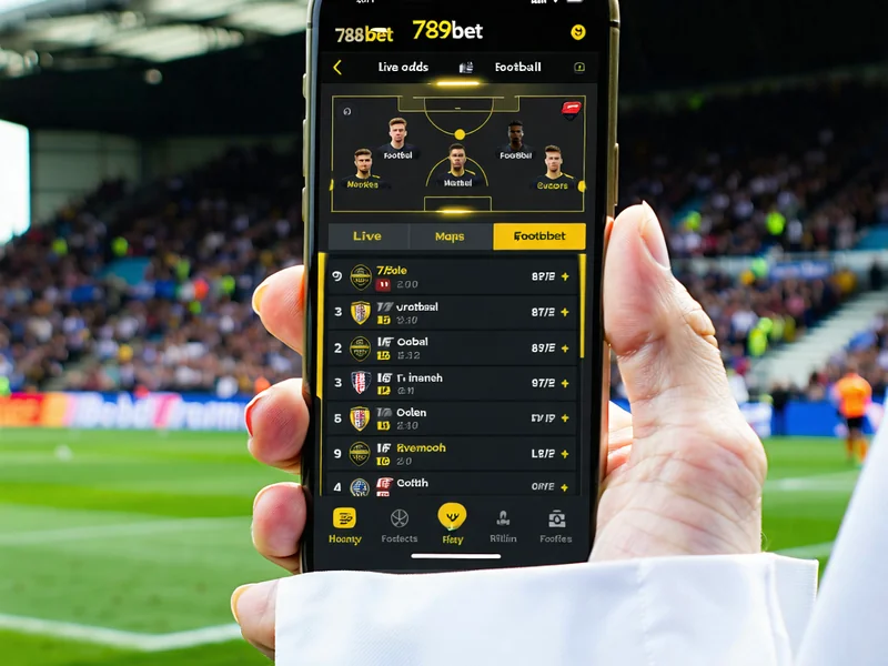 Giao diện ứng dụng cá cược bóng đá 789bet trên điện thoại di động