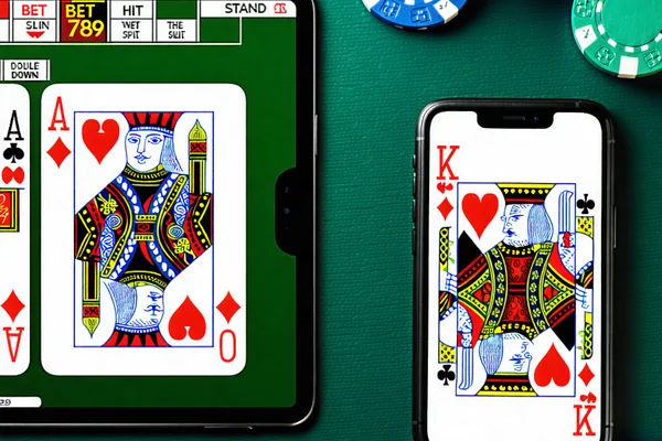 Giao diện Xì Dách Trực Tuyến thân thiện trên thiết bị di động của 789bet