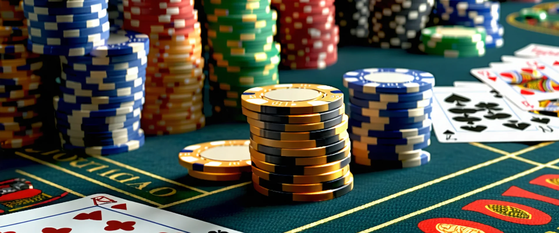 Hình ảnh đại diện các loại trò chơi poker tại 789bet, với chip bài và quân bài trên bàn xanh