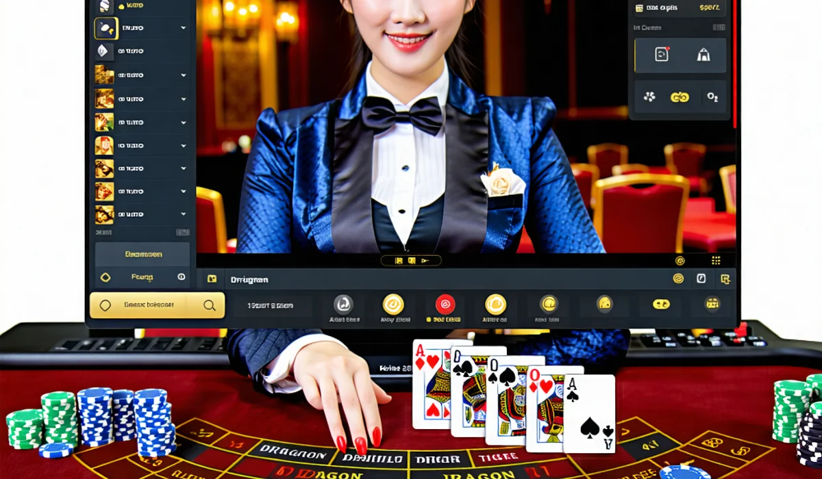 Bàn chơi Rồng Hổ với giao diện 789bet thân thiện