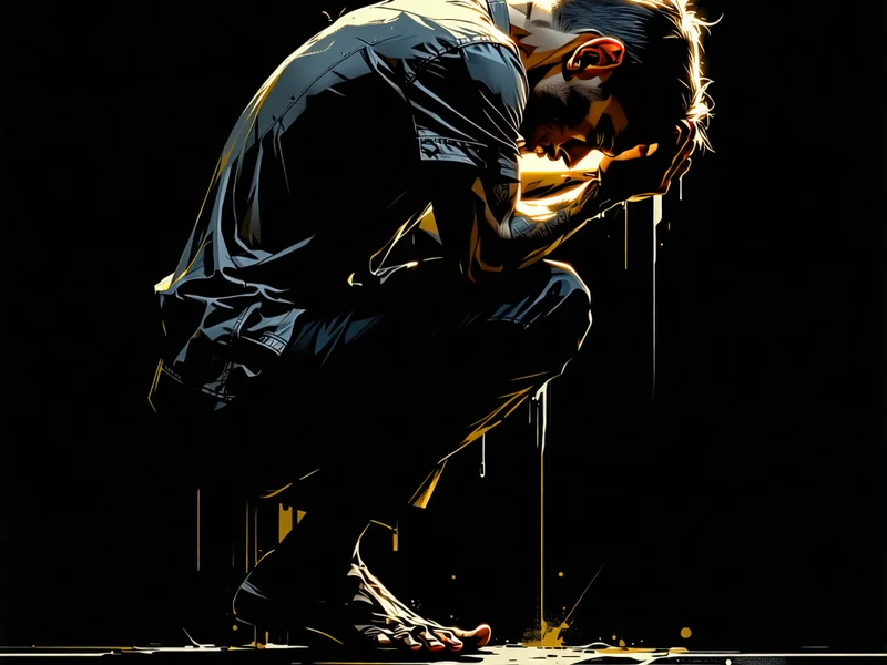 Hình ảnh người đang lo lắng, minh họa các dấu hiệu nghiện cờ bạc