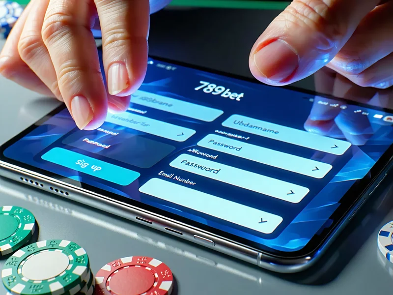 Người dùng đang điền thông tin vào form đăng ký tài khoản 789bet