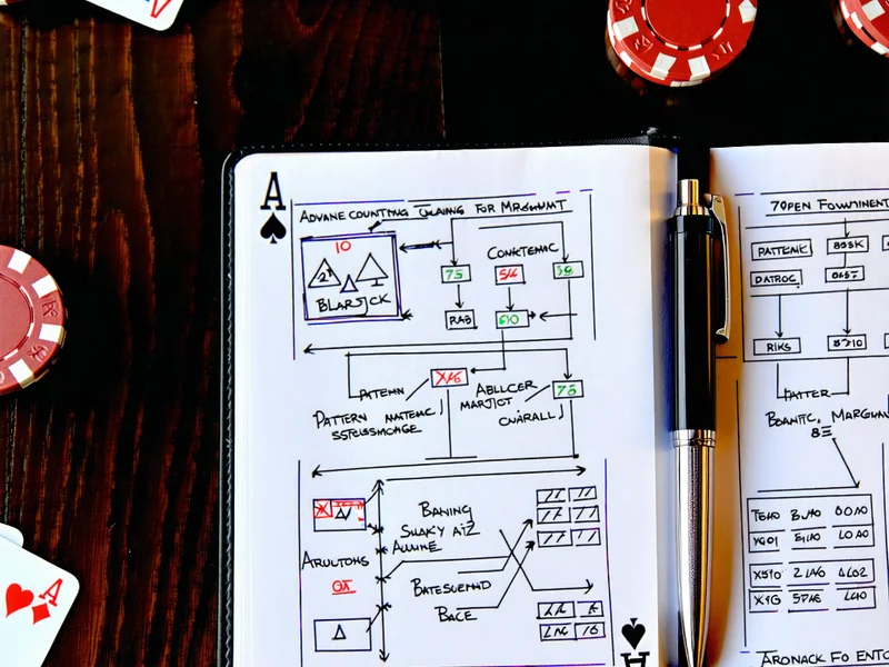Hình ảnh sổ tay ghi chép chiến lược và kế hoạch chơi casino tại 789bet