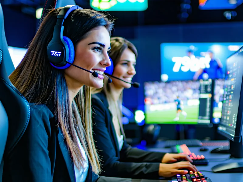 Đại diện dịch vụ khách hàng của 789bet đang hỗ trợ người chơi trực tuyến