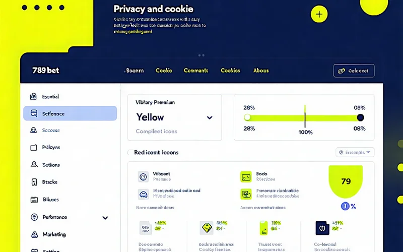 Giao diện quản lý cài đặt quyền riêng tư và cookie cho người dùng 789bet